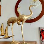 Grote Messing Kraanvogels Kraanvogels Vogels Vintage Prijs/Set thumbnail 23