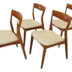 Set Van 4 R. Borregaard Stoelen Eetkamerstoelen Viborg Vintage thumbnail 14