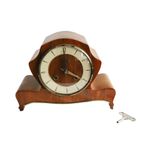 Vintage Hermle Retro Mantel Klok, Duitsland Jaren '60 thumbnail 5