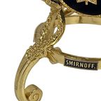 Faberge Egg - Smirnoff - Ca. 3.5Kgs - Black Velvet And Crystal Inlay On Gold Colored Framework - thumbnail 6