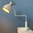 Anvia Elbow Tafellamp Van Hoogervorst - Witte Swing-Arm Bureaulamp - Mid Century Office Lamp thumbnail 2