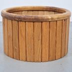 Vintage Planter Eiken Hout Plantenbak Scandinavisch Design thumbnail 8