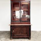 Brocante Kast Met Glazen Deurtjes, 1970'S thumbnail 4