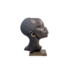 Beeld – Hoofd Afrikaanse Vrouw – Jaren 50 – Karl Hagenauer. thumbnail 5