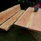 Prachtige Boomstam Tuinbank 220 Cm thumbnail 9