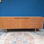 Vintage Eiken Lowboard, Jaren '60, Deens Design thumbnail 5