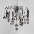 Vintage Sputnik Lamp Met 9 Lichtpunten En 16 Verchroomde Bollen thumbnail 5