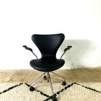 "Seven" Office Chair Bby Arne Jacobsen For Fritz Hansen, Denmark, 1950S thumbnail 3