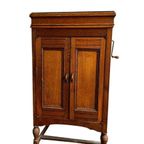 Vintage Grammofoon Meubel Met Grammofoon Speler thumbnail 9