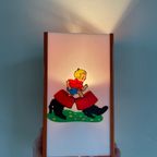 Sprookje Klein Duimpje Kinderkamer Wandlamp / Bedlamp / Muurlamp / Nachtlamp. Oranje Met Plexigla thumbnail 9