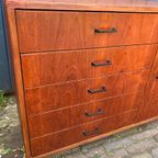 Teak Mid Century Mid-Board Kast , Jaren 60 thumbnail 6