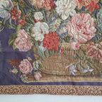 Vintage Gobelin Wandkleed Bloemen Schilderij Muurkleed thumbnail 9