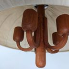 Hanglamp Teak Hout Domus Met Stoffen Kap thumbnail 7