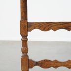 Ronde, Inklapbare Antieke 18e Eeuwse Franse Wijn/ Campagne Tafel Met Een Mooi Onderstel thumbnail 9