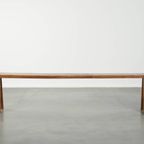 Tijdloze Franse Brocante Halbank/ Bankje Voor Aan De Eettafel Met Een Geweldige Uitstraling thumbnail 3