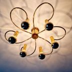 Grote Koperen Plafondlamp, Cosack Leuchten, 1970 thumbnail 11