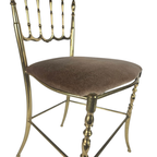 Italian Design - Chiavari Chair - High Chair - Messing - Italie - 1950's thumbnail 9