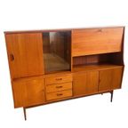 Deens Design Vintage Highboard Vitrinekast 1960’S thumbnail 7