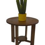Art Deco Plantentafeltje Bijzettafeltje Eikenhouten Jaren 50 thumbnail 19