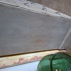 Landelijk Ladekast, Apothekerskast, Archiefkast, Met Metalen Bovenblad Lichte Transportschade Afm. 105x42 En 120cm Hoog. thumbnail 7