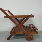 Houten Serveertrolley Met Afneembaar (dien)blad thumbnail 5