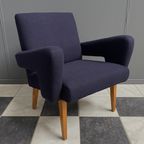 Purple Arm Chair By Jitona 1970s thumbnail 3