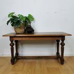 Landelijk, Brocante, Eiken Salontafeltje, Sidetable. 040601 thumbnail 2