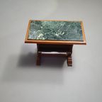 Magazine Holder With Green Marble Top 1960's. thumbnail 12