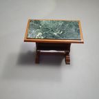 Magazine Holder With Green Marble Top 1960'S. thumbnail 12