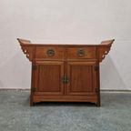 Oosterse Vintage Kast Vintage Dressoir Japandi Wandkast thumbnail 15