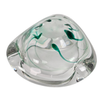 Kristalunie Maastricht - Max Verboeket - Geslingerde Kleuren Van Helder Glas Met Groen - 60's thumbnail 5