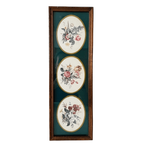 Vintage Ingelijste Prent Met Drie Bloemen Tafereeltjes Schilderij thumbnail 2