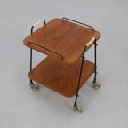 Vintage Serveerwagen Trolley Teak 1960 thumbnail 4