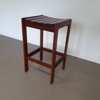 6 X Stool Meranti 70s. Height 71 Cm / Wide 42 Cm / Depth 40 Cm thumbnail 2