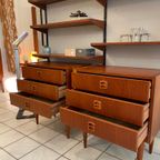Vintage Deense Ladekast, 3 Lades, 1960's, 2 Stuks Op Voorraad thumbnail 2