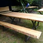 Prachtige Grote Boomstam Tuintafel 260 Cm thumbnail 6