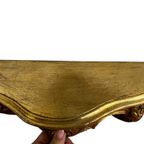 Vintage Gouden Barok Spiegel Met Legger Console Tafeltje thumbnail 2