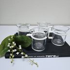 Vintage Theeglazen Bodum Denemarken Wit (Set Van Vier) thumbnail 2
