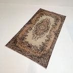 Bruin En Roze Vintage Yuruk Vloerkleed 112 X 207 Cm thumbnail 4