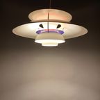 White And Purple Ph5 Pendant Light By Poul Henningsen For Louis Poulsen 1970 thumbnail 11