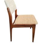 Set Van 4 Vintage Deens Design Teakhouten Eetkamerstoelen thumbnail 9