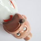 Vintage Goebel Porcelain Decanter Of Silent Sam, 1920S. thumbnail 8