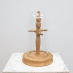 Vintage Stolp Eikenhout Glas thumbnail 4