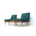 Set Van 2 Fauteuils En Salontafel / Modulaire Bank Gemaakt In De Jaren '60 thumbnail 9