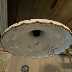 Prachtige Wit Porseleinen Hollywood Regency Jaren 50 Lamp thumbnail 6