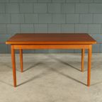 Midcentury Teakhouten Eetkamerset – Tafel – 4 Stoelen thumbnail 6