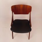 Arne Hovmand Olsen Stoel | Deens Design 1960S | Mid-Century | Teak Hout | Volledig Gerestaureerd thumbnail 8