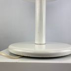 Large Mid-Century Fully White Acrylic Mushroom Table Lamp Xl 1970 thumbnail 10