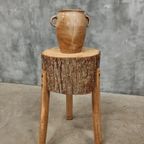 Oud Hakblok Sidetable Bijzettafel Plantentafel thumbnail 2