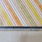 Vintage Schilderij M Van Kol Modern Ingelijst Pentekening ‘5 thumbnail 11